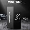 Мини электрический велосипедный насос с цифровым манометром, быстрая зарядка, 120 фунтов на кв. дюйм, светодиодный экран, электрический