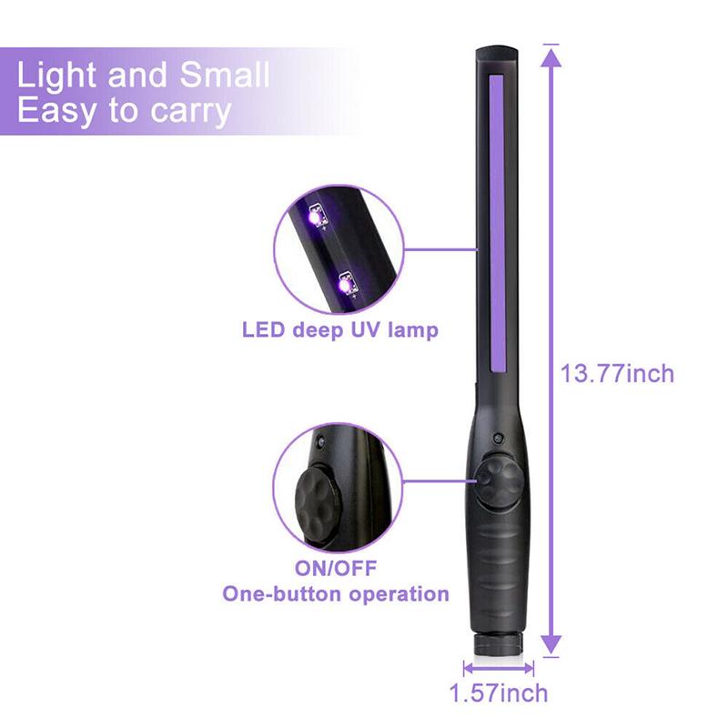 Портативная 30-светодиодная УФ-лампа для дезинфекции УФ-излучения бактерицидный стерилизатор ручной работы