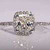 Women Classic Luxury Zircon Ring Charms Wedding Rings Engagement Rings Jewelry Gift Size 6-10 AVE