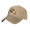 Bike Silhouette Washed Baseball Cap Cyclist Logo Streetwear Trucker Hat Summer Women Outdoor Casual Cap