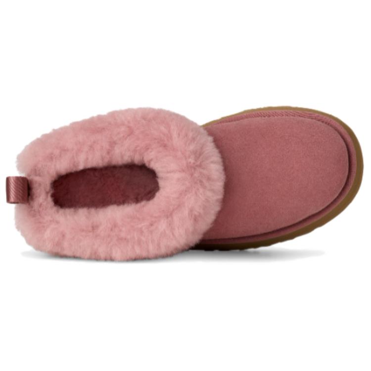 UGG Ботильоны из спилка коровьей кожи Прочные Простые Удобные Для поездок на работу Уличные Повседневные Модные Ботильоны до щиколотки Зимние ботинки Женские ботинки Розовые 1171393-PDW
