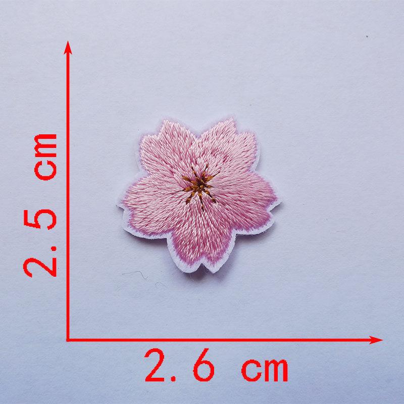 10 шт. розовые и белые цветочные вышивки, железные наклейки для одежды, сумка для одежды, вышивка, аппликации