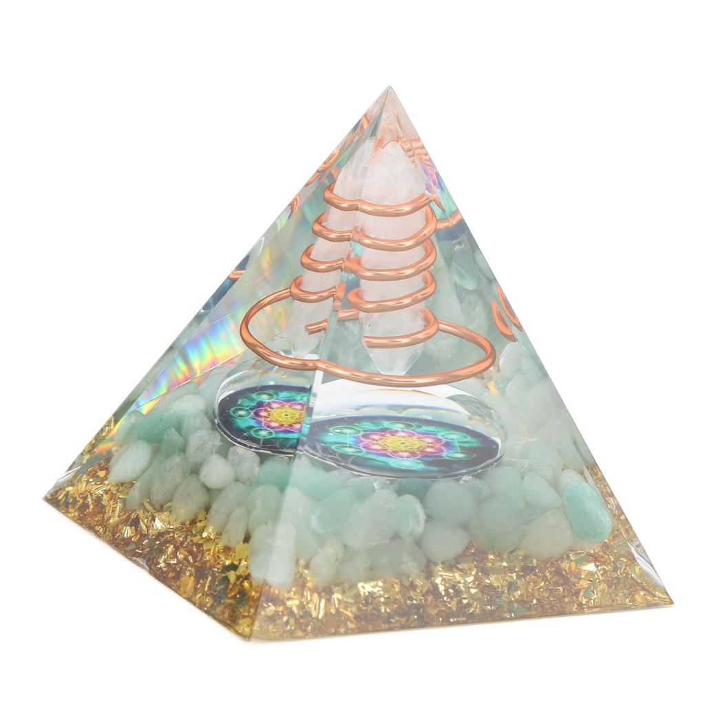 6cm Energy Generator Orgonite Pyramid for Positive Energy Healing Crystal Pyramid Meditation