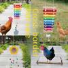 Chicken Toys Set: Xylophone, Percussion Bells, Colorful Wood Blocks, Swing Mirror, Prickly Ash Stand, Rack, and Chew Essentials.