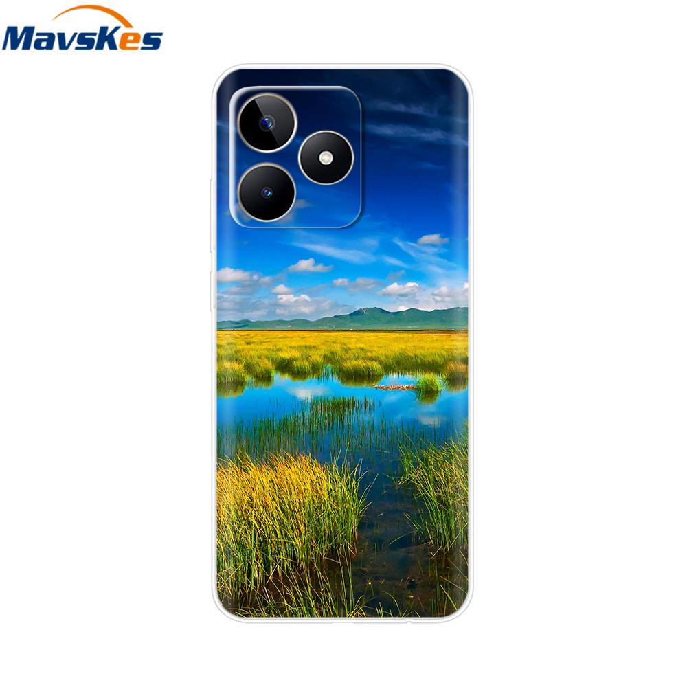 For OPPO Realme C53 C 53 Case Cover Clear Soft Silicone TPU Phone Case Coque For Realme C53 realmeC53 Back Cover Fundas Bumper