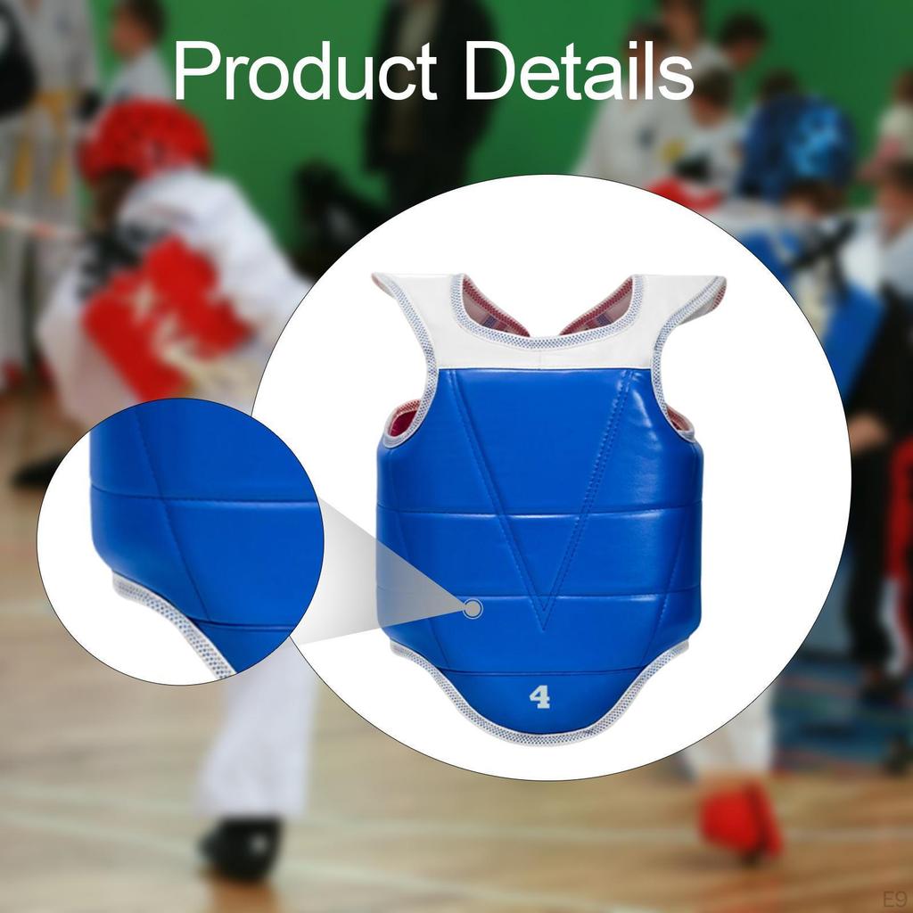 Karate Guard Chest Boxing Body Protector Reversible Mma Equipment Protection Pad for Martial Arts