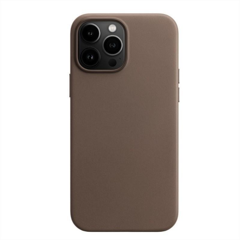 Neutral Leather Magnetic Phone Case IPhone 16 Pro 17 18 Max Compatible With MagSafe