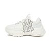 New MLB Big Ball Chunky Wear Resistant Height Increasing Low Top Chunky Sneakers Unisex White 3ASHC101N-50IVS