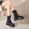 Fashion Skirt Boots Women's Short Boots 2025 Autumn and Winter New Thin Martin Boots Thick-soled Muffin Trouser Boots