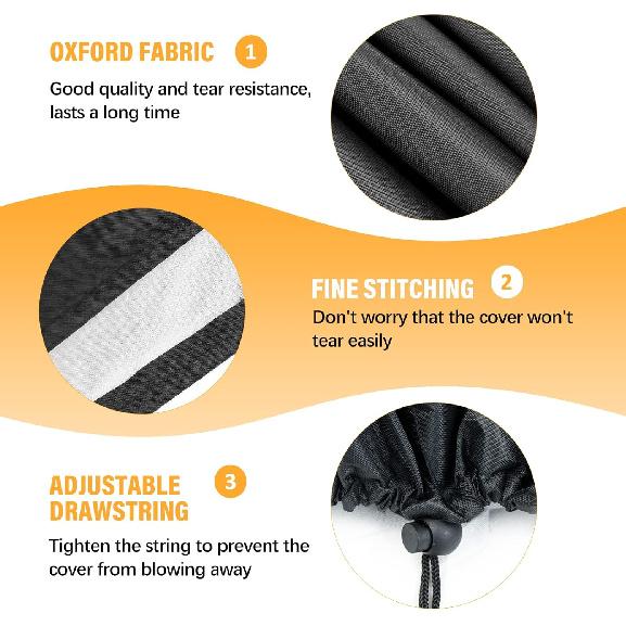 tonhui Outdoor Playhouse Cover, Waterproof Cover for Garden Cottage, 50" L x 45" W x 55" H, Backyard Wooden Playhouse Cover Rain and Sun Resistant