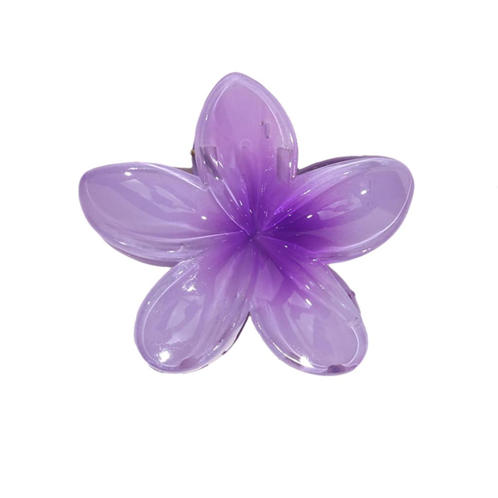 Заколки для волос в виде крабов с градиентными цветами в гавайском стиле для женщин, заколки-пламерии для тонких/густых волос, аксессуары, пляжный отдых, заколка-краб