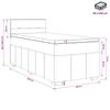 Box Spring Bed with Mattress Black 80 x 200 cm Fabric