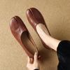 2024 Весна Осень Косплей Плоские туфли Таби Разделенные Носки Женские Одинарные Туфли Ленивые Слипоны Дизайнерская Обувь Кожаные Туфли Женские Лоферы