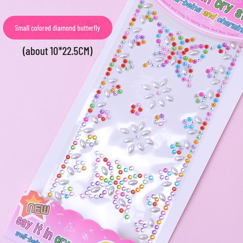 Красочные мультяшные наклейки с драгоценными камнями для детей - 3D флэш-алмазные украшения для девочек