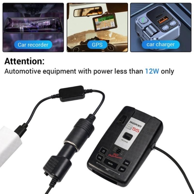 Зарядный кабель USB C для автомобиля с контролем напряжения 5В 12В 20В и длиной 3см 7см 12см 300см, LED-индикация, защиты