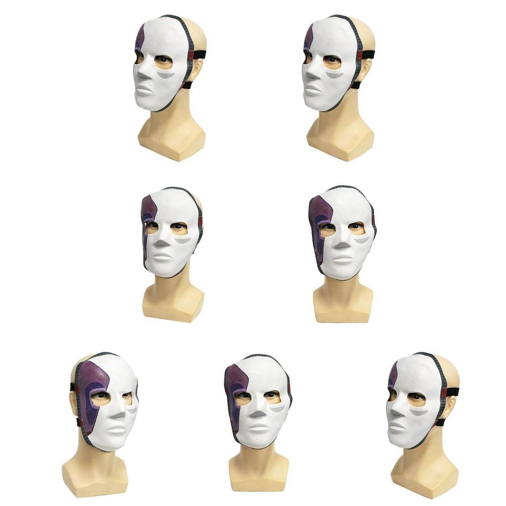 Латексная маска Салли Фейс для костюмированной вечеринки с дизайном половины лица для театральных представлений