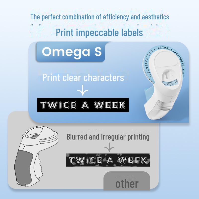 Портативный ручной ретро-принтер для тиснения этикеток Phomemo (Не требуется электричество)