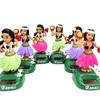 Home Table Car Decoration Dancing Doll Car Accessories Solar Power Toy Shaking Head Hawaii Swinging Animated Girl Car Ornament