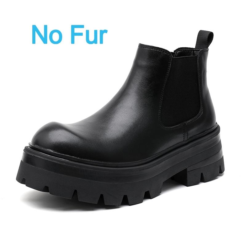 Британская мода мужские повседневные кожаные ботинки на щиколотке, нескользящие уличные ботинки «Челси», высокие деловые ботинки с толстой подошвой, дизайнерские туфли для инструментов