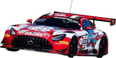 Good Smile Racing Хацунэ Мику GT Project Good Smile Хацунэ Мику AMG 2025 SPA24H масштабная смола окрашенная готовая литая модель автомобиля 1/43 Вер. 1/43