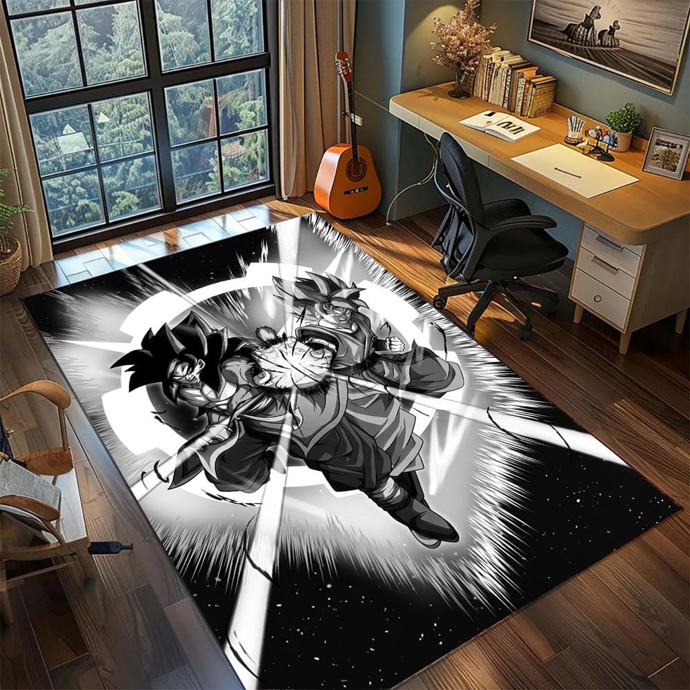 Dragon Ball!Rug Carpet Large Area Rug Non Slip Washable Floor Mat Gamer Room Bedroom Home Decor