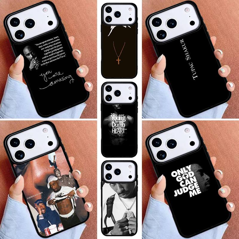 Чехол для телефона с изображением рэпера 2pac, певца Tupac для iPhone 17ProMax 12 13 14 15 16e 17 Pro Max Plus Air Cover