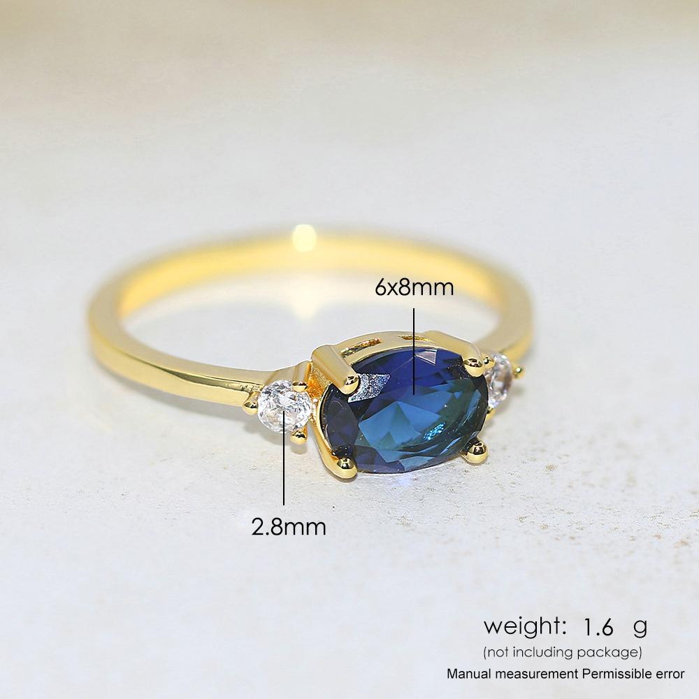 ZHOUYANG Rings For Women Multicolor Luxury Oval Zircon Light Gold Color Wedding Bride Gift Wholesale Wedding Jewelry Gift R883