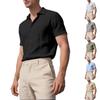 Men's Summer Linen Short Sleeve Shirt Casual Breathable Button Shirt Holiday Beach Summer Tops With Pockets