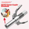 20шт. смазочная муфта 10000PSI, прочная, быстросъемная, для масляного шприца, муфта, два нажатия, легко нажимаемый масляный насос для шприца