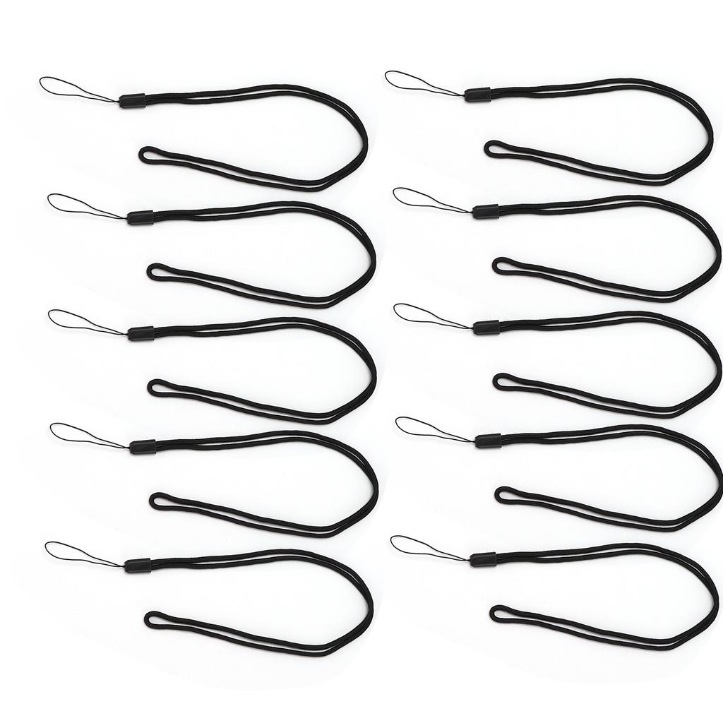 10 шт. шейный шнурок черный полиэстер держатель для бейджа для студентов сотрудников удостоверение личности телефон ключи камера