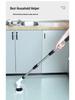 Cordless Electric Spin Scrubber with Long Handle and Crevice Brush for Kitchen and Bathroom