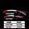 2pcs Feather Bait Fishing Lure Bow Horn Artificial Bait Skittering Action Matel Jig Bait  Long Cast