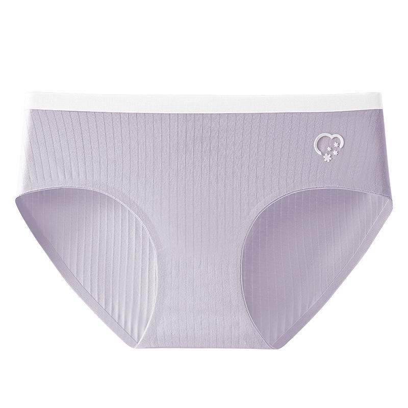 Women's Pure Cotton Seamless Mid-Waist Triangle Shorts - Summer 2024 Collection