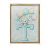 Poster Elephant On the Letter T Poster Elephant On the Letter T, 50X70 Cm, Frameless, Premium Canvas On Stretcher
