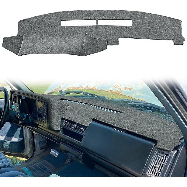 Yiz Dash Cover Mat Fit For Chevy Chevrolet Silverado/GMC Sierra C1500 C2500 C3500 K1500 K2500 K3500 Pickup Truck 1988-1994, 1992-94 GMC Yukon/Chevy