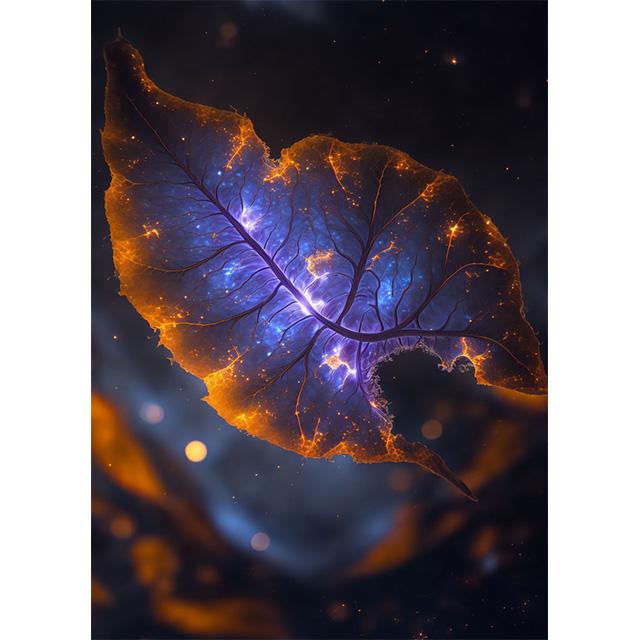 Фэнтези Растения Галактический Сад Листья Принты Постер Холст Картина Современное Настенное Искусство Картинки Для Гостиной Спальни Домашний Декор