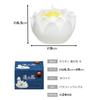 Maruesu Buddhist Supplies Candle, Large Lotus Flower, 24-Hour Long-Lasting, White, Boxed, Approx. 9 X 9 X 6.5 Cm