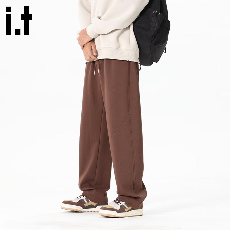 Fingercroxxit Men's Heavyweight Loose Straight-Leg Casual Pants