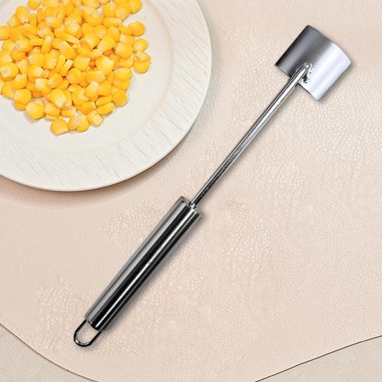 Овощечистка для кукурузы из нержавеющей стали, молотилка для кукурузы в початках, эргономичная ручка, инструмент для быстрого удаления зерен кукурузы для кухни, барбекю