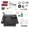Mini Table Saw Desktop Electric Woodworking Metal Cutter 7 Adjustable Speed Angle Adjustment with Various Saw Blades