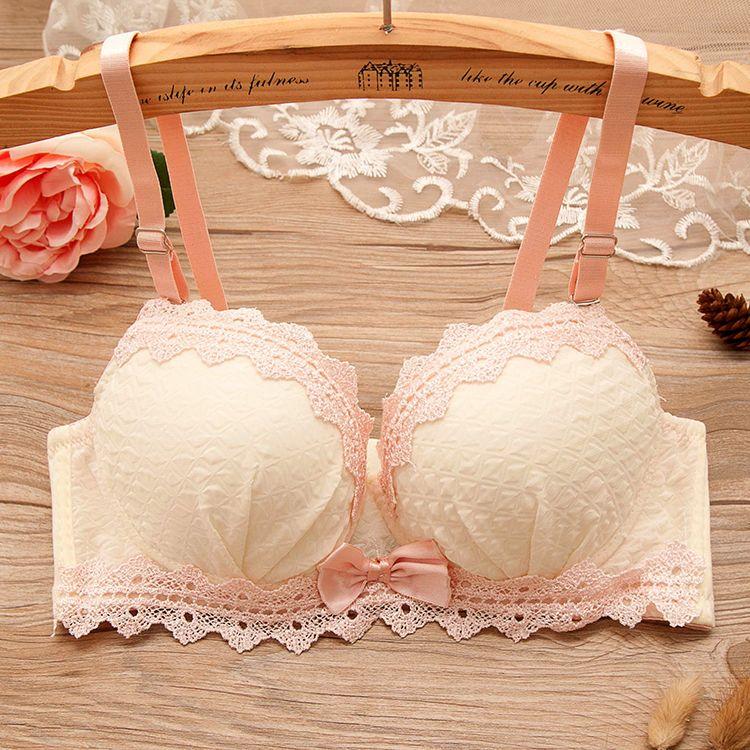 Sexy Push Up Bras Sweat 3/4 Cup Underwear For Women Printed Floral Lingerie Female Bras Cute Brassiere
