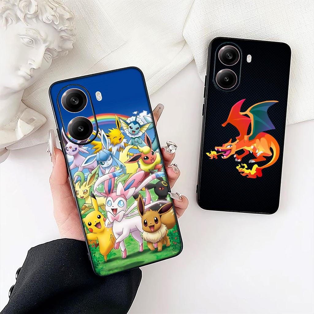 Чехол для телефона Charmander P-Pokemons GO P-Pikachus для Xiaomi Poco C85 C65 C75 X7 X6 M6 M8 F7 F8 Ultra F6 Pro 4G 5G Защитный чехол