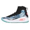 Under Armour Кроссовки Curry 4 Curry 4 Устойчивые к истиранию Высокие Детские Баскетбольные Кроссовки Черно-белые 1295995-008