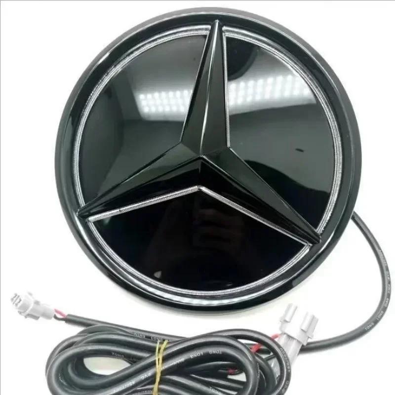 C200 E300 Hot 2026 New For Benz Car Front Grill Logo Light mirror face LED Badge Emblem Luminous Decorative Light For Mercedes B