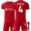 2526 Liverpool Home No. 4 Virgil Van Dijk Jersey