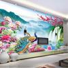 Wallpaper 3d Wonderland Peacock Landscape Painting Living Room Bedroom Hotel TV Background Wall Decoration