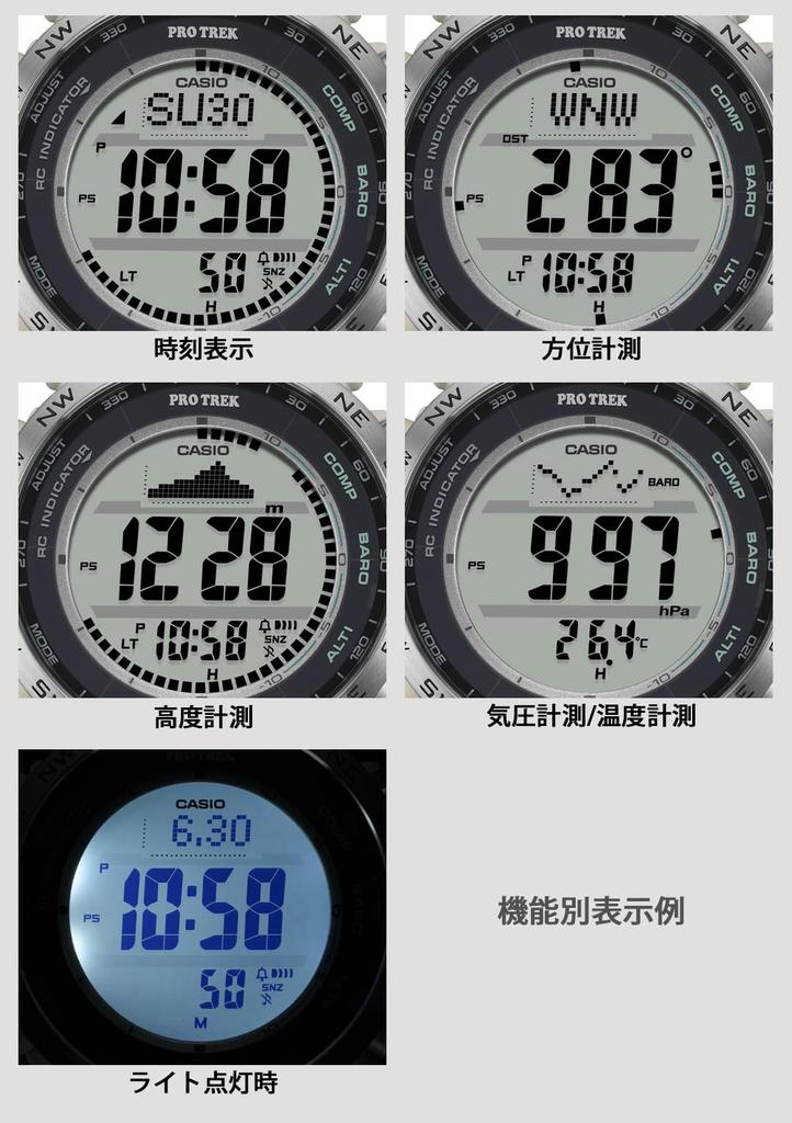 Часы Casio Pro Trek [Официальный японский продукт] Радиоуправляемые солнечные часы из биомассы PRW-35-7JF Мужские бежевые