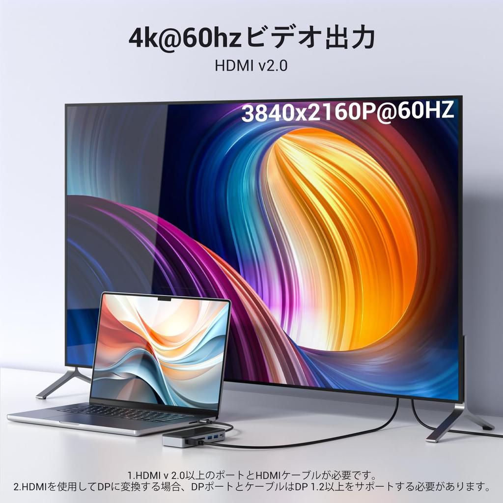 Внешний корпус для SSD GiGimundo 10 Гбит/с USB Gen2 USB C-хаб с корпусом для NVMe SSD Док-станция для SSD Слоты для карт SD и TF Быстрая зарядка PD 100 Вт для