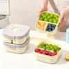 Контейнер для фруктов и еды с 2/3 отделениями, многоразовый квадратный пластиковый ланч-бокс Bento для детей и студентов, можно разогревать в микроволновой печи, для школы, пикника