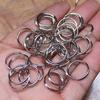 Trendy Unisex Hoop Accessory 10 Pieces Silver Rings 1.5*25mm 20 Pieces Key Rings Key Chain Metal Loop